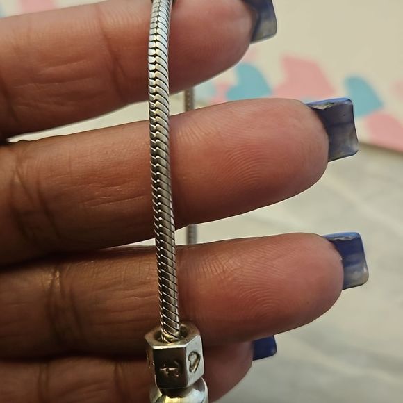 Authentic Pandora clasp charm bracelet. Size 7.5" Box and bag included🙏🙌OBO👍 - Picture 9 of 14